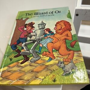 Vintage 1980s Wizard of Oz Pop-Up Book story dorothy Troll Associates wicked